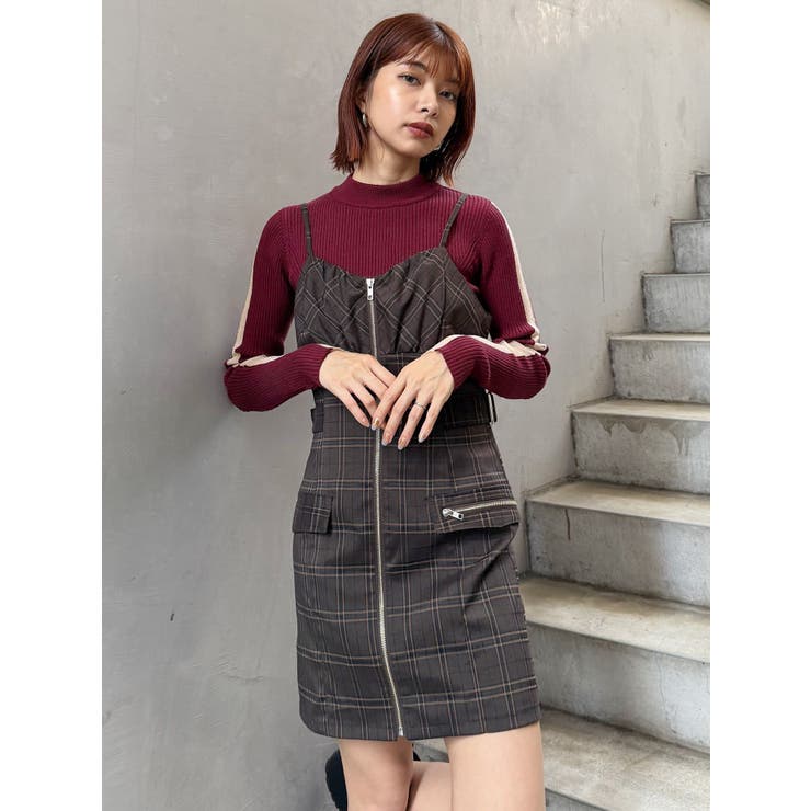 フロントZIPミニジャンスカ | MURUA | 詳細画像19 