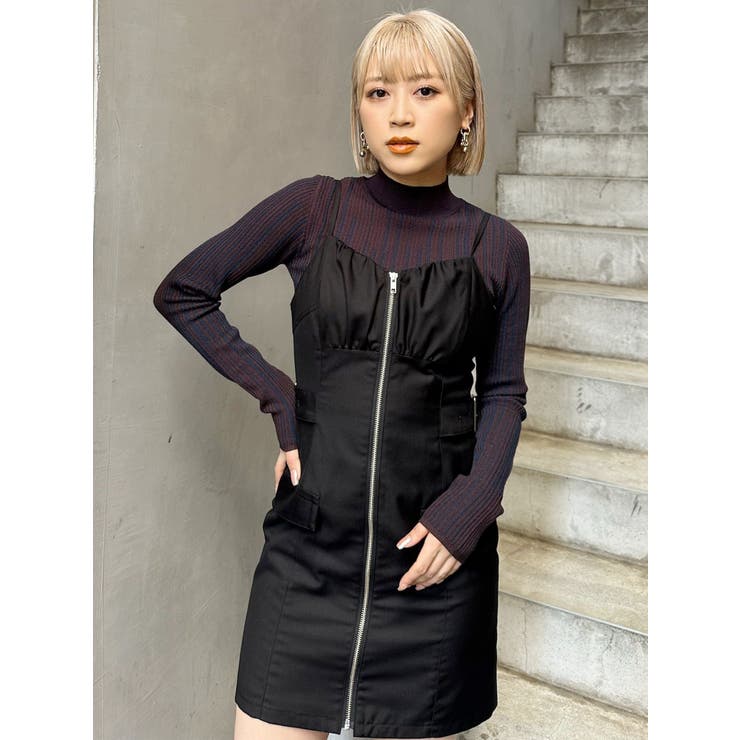 フロントZIPミニジャンスカ | MURUA | 詳細画像24 