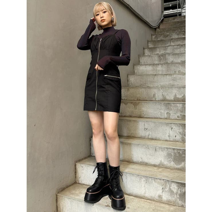 フロントZIPミニジャンスカ | MURUA | 詳細画像27 