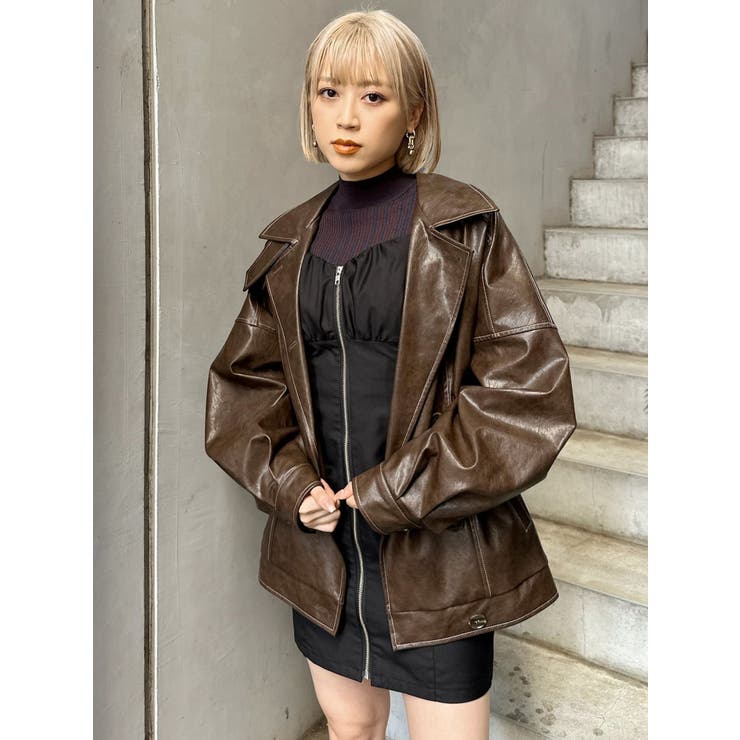 フロントZIPミニジャンスカ | MURUA | 詳細画像30 