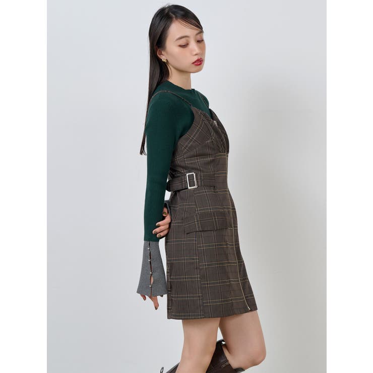 フロントZIPミニジャンスカ | MURUA | 詳細画像8 