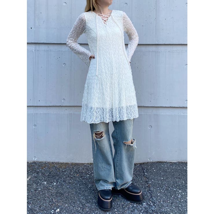 レースアップミニワンピース | MURUA | 詳細画像12 