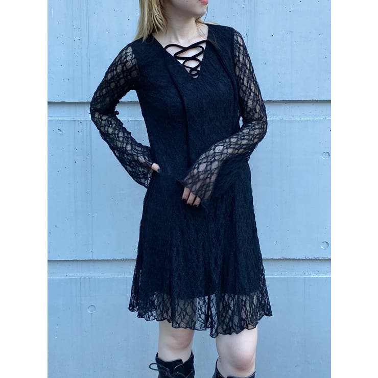 レースアップミニワンピース | MURUA | 詳細画像3 