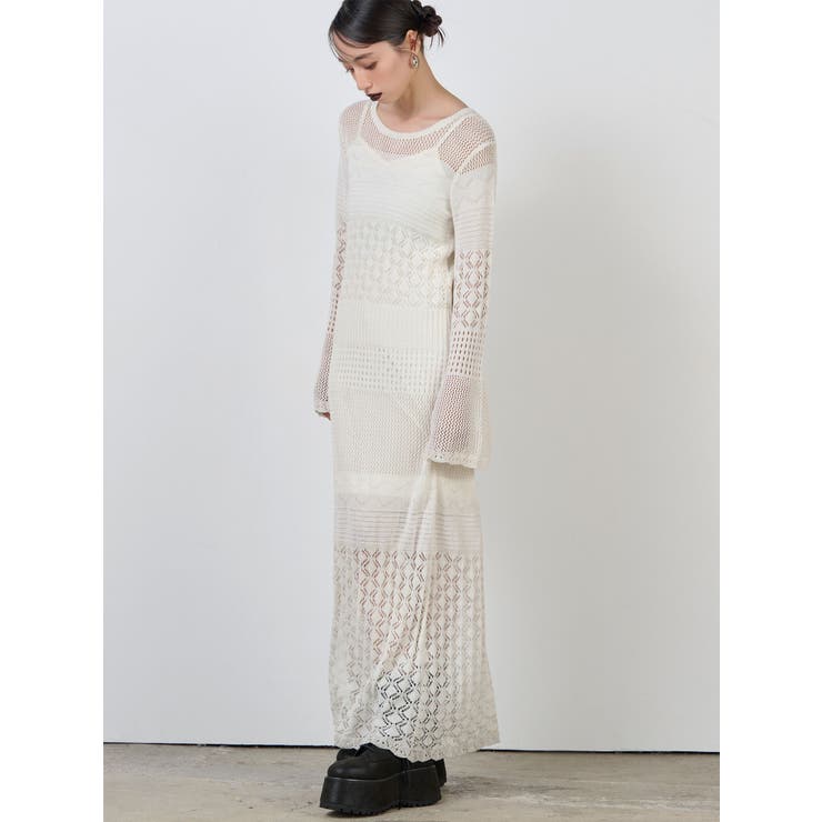 クロシェニットワンピース | MURUA | 詳細画像1 