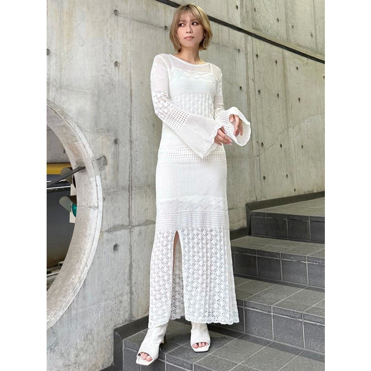 クロシェニットワンピース | MURUA | 詳細画像2 