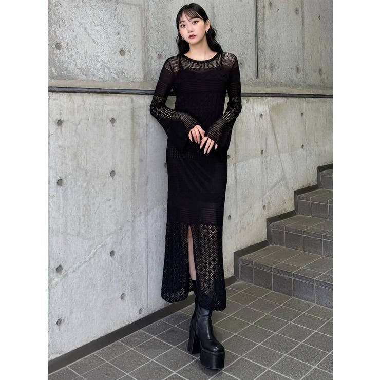 クロシェニットワンピース | MURUA | 詳細画像9 