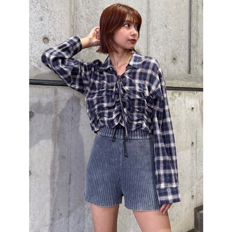 2WAYギャザーシャツ[品番：MKSW0065167]｜MURUA（ムルーア）の