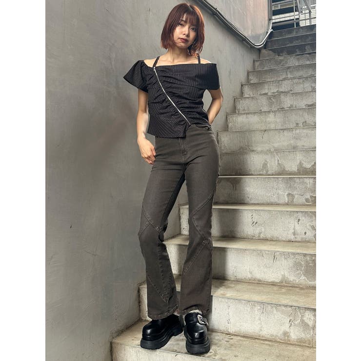 オフショルシャーリングシャツ | MURUA | 詳細画像13 