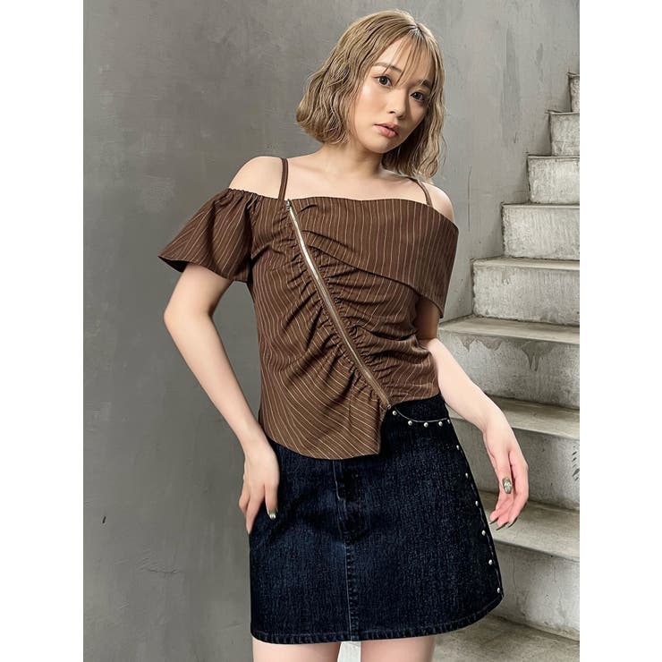 オフショルシャーリングシャツ | MURUA | 詳細画像15 