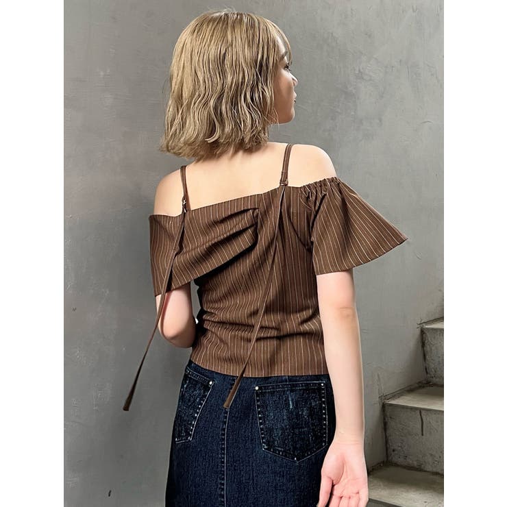 オフショルシャーリングシャツ | MURUA | 詳細画像17 