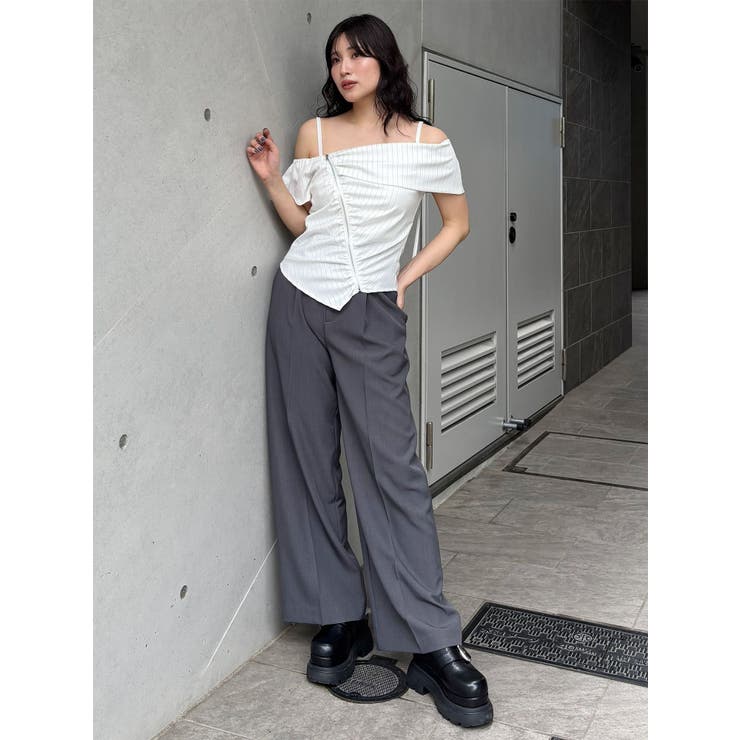 オフショルシャーリングシャツ | MURUA | 詳細画像22 