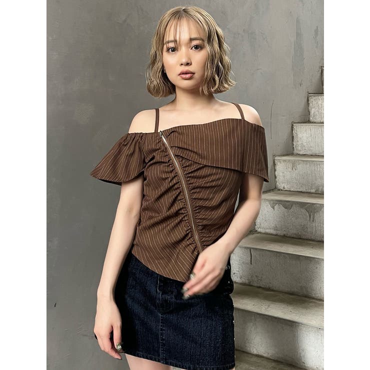 オフショルシャーリングシャツ | MURUA | 詳細画像3 