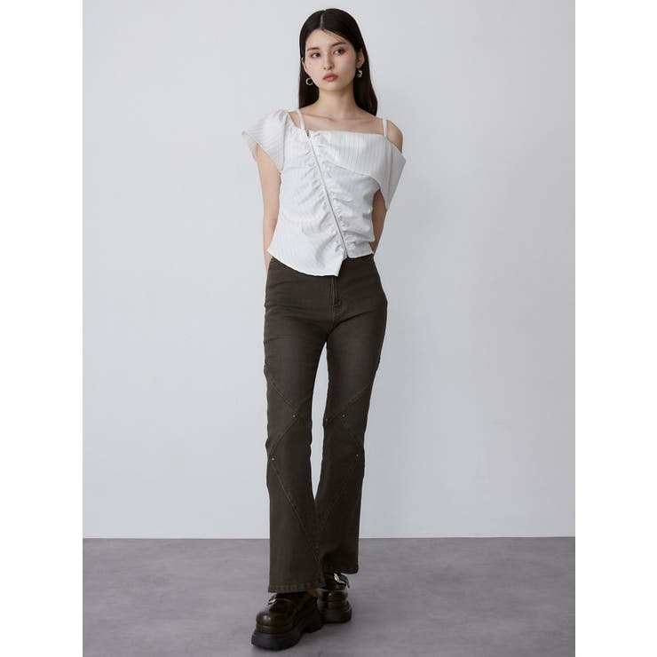 オフショルシャーリングシャツ | MURUA | 詳細画像8 