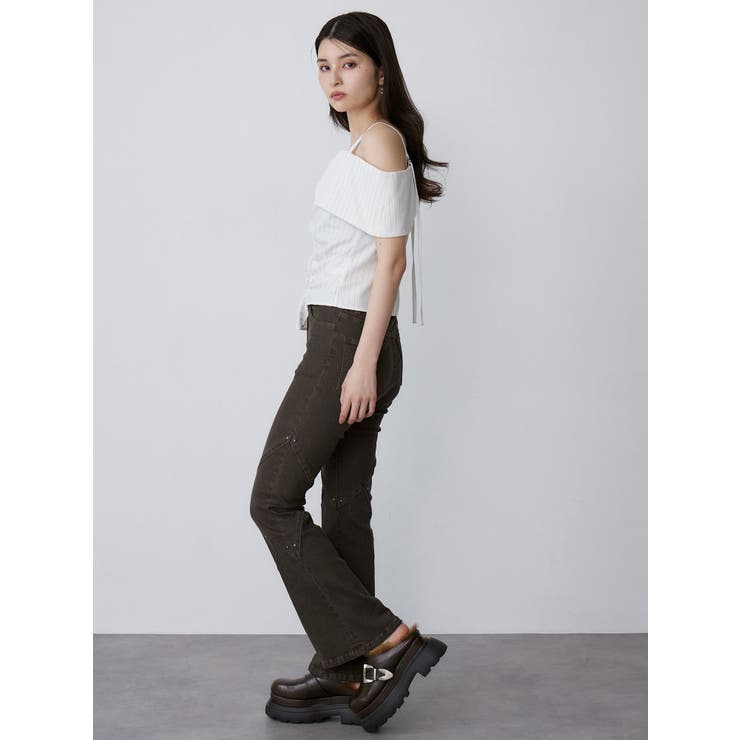 オフショルシャーリングシャツ | MURUA | 詳細画像9 