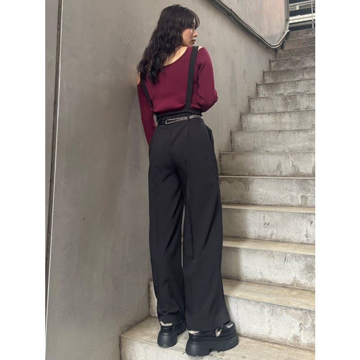 チェーンベルトサスペンダーパンツ | MURUA | 詳細画像9 