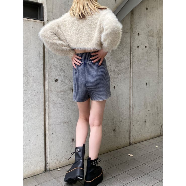 m.u. リブ編み グリーンパンツ FREAK'S STORE リブ編みパンツ オリーブグリーン - メルカリ