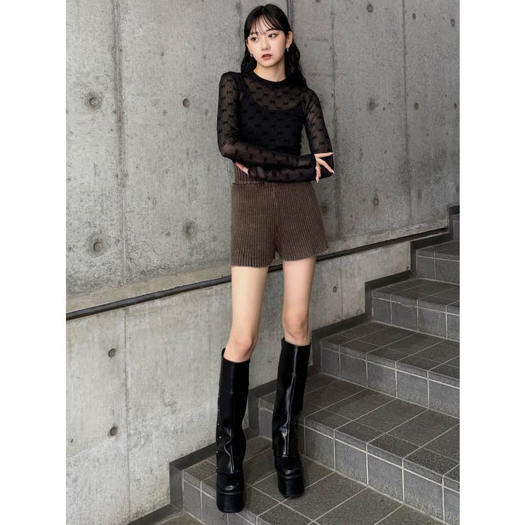 リブニットパンツ | MURUA | 詳細画像44 