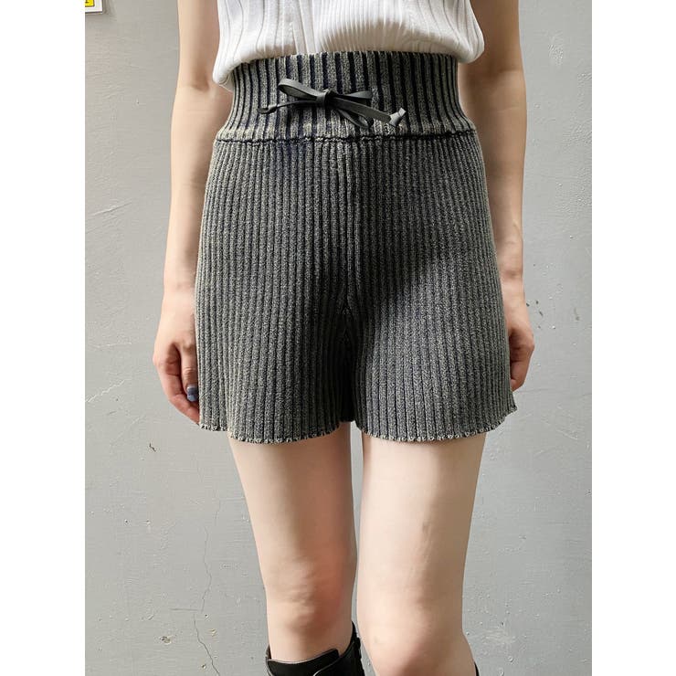リブニットパンツ[品番：MKSW0066034]｜MURUA（ムルーア）の