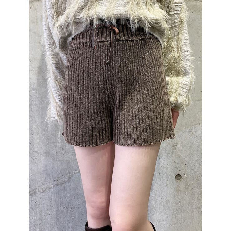 リブニットパンツ[品番：MKSW0066034]｜MURUA（ムルーア）の