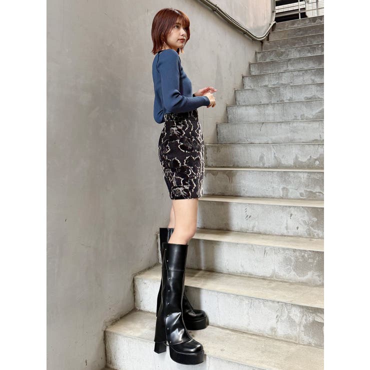 ゴブランジャガードミニスカート | MURUA | 詳細画像23 