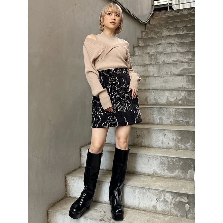 ゴブランジャガードミニスカート | MURUA | 詳細画像34 