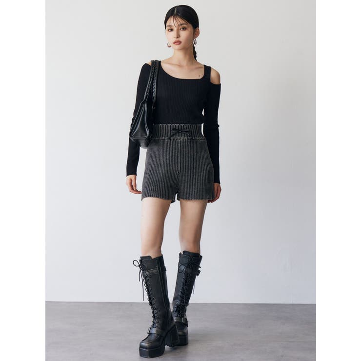 LIMI feu ミドルブーツ レースアップ ベルトストラップ STAFF STYLING｜THE SHOP YOHJI YAMAMOTO