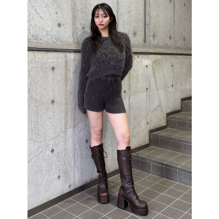 レースアップベルトロングブーツ | MURUA | 詳細画像36 