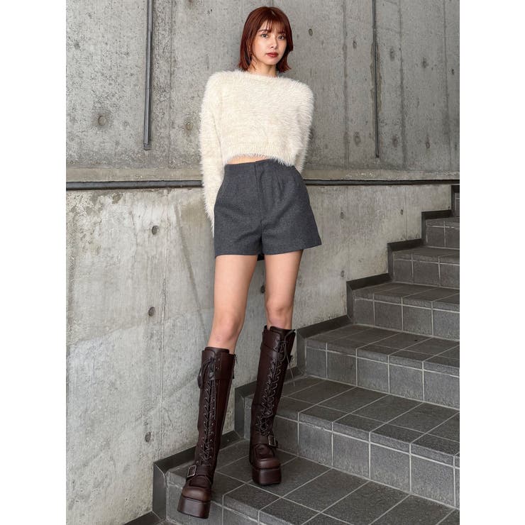 レースアップベルトロングブーツ | MURUA | 詳細画像39 