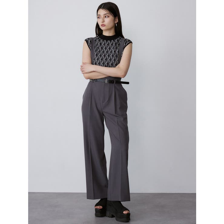 ジオメトリックフレンチスリーブニットタンク | MURUA | 詳細画像10 