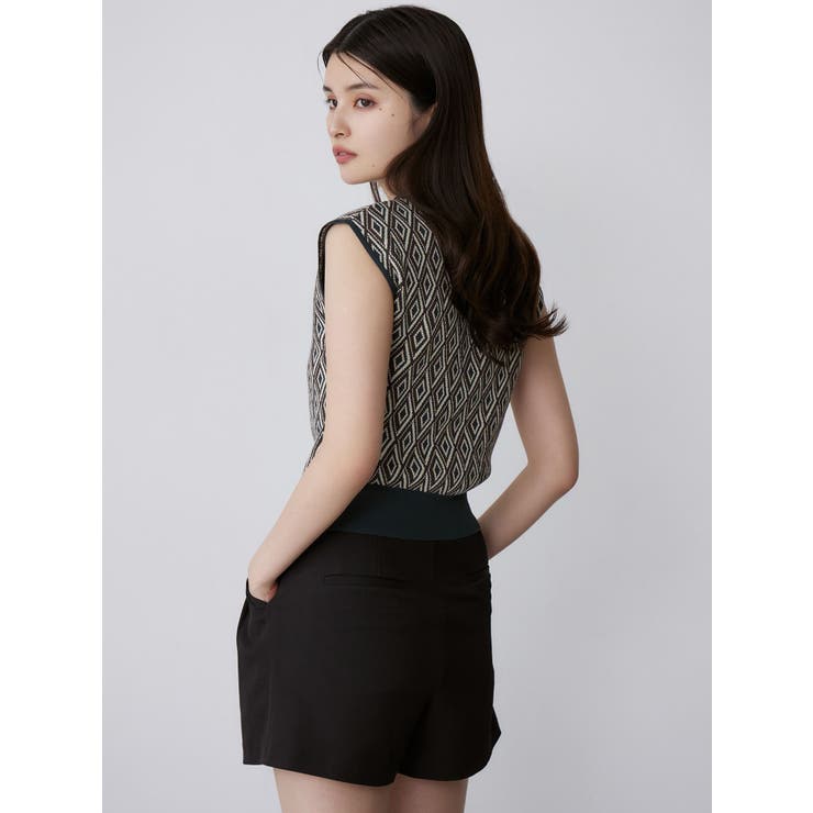 ジオメトリックフレンチスリーブニットタンク | MURUA | 詳細画像13 