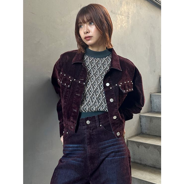 ジオメトリックフレンチスリーブニットタンク | MURUA | 詳細画像44 