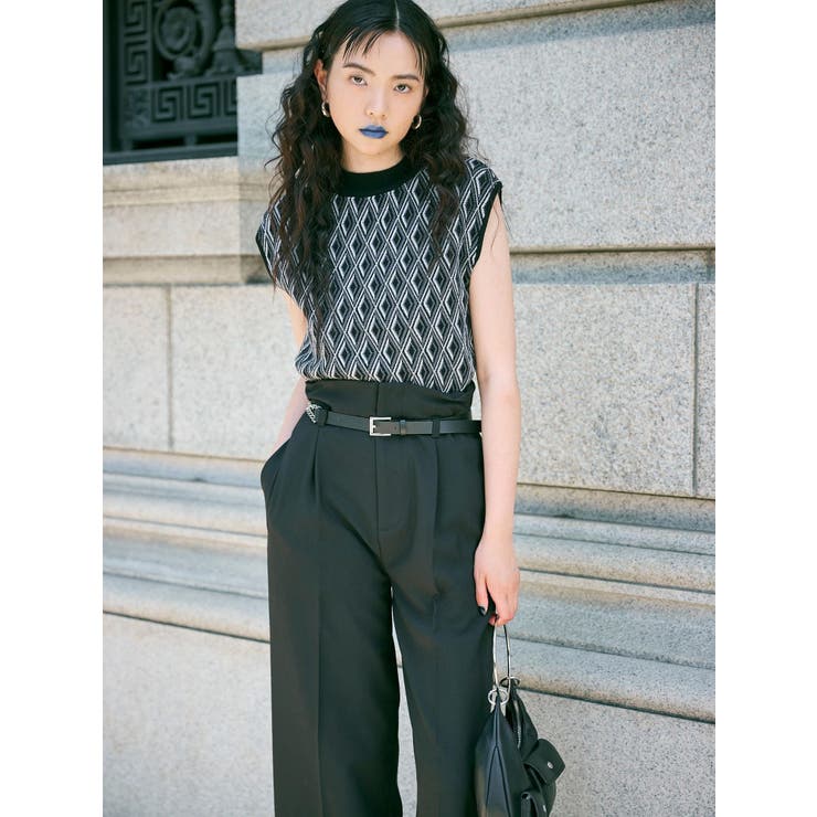 ジオメトリックフレンチスリーブニットタンク | MURUA | 詳細画像49 