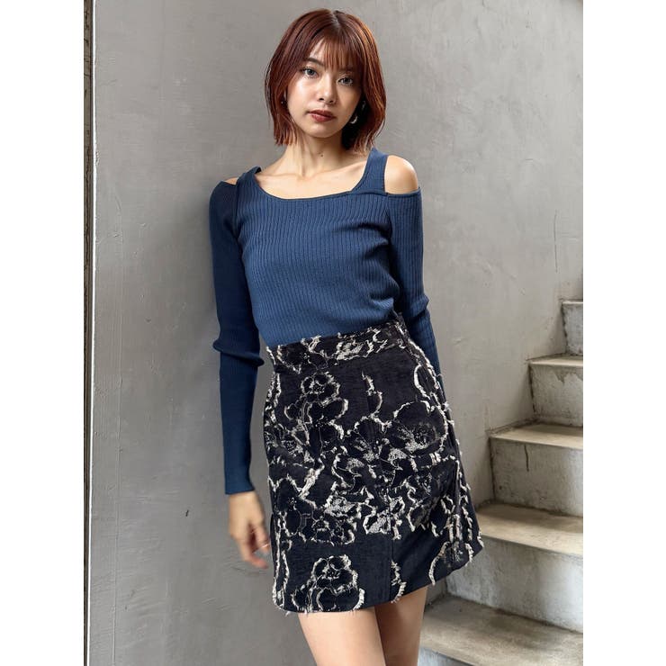 ショルダーカットレイヤードライクリブニット | MURUA | 詳細画像34 