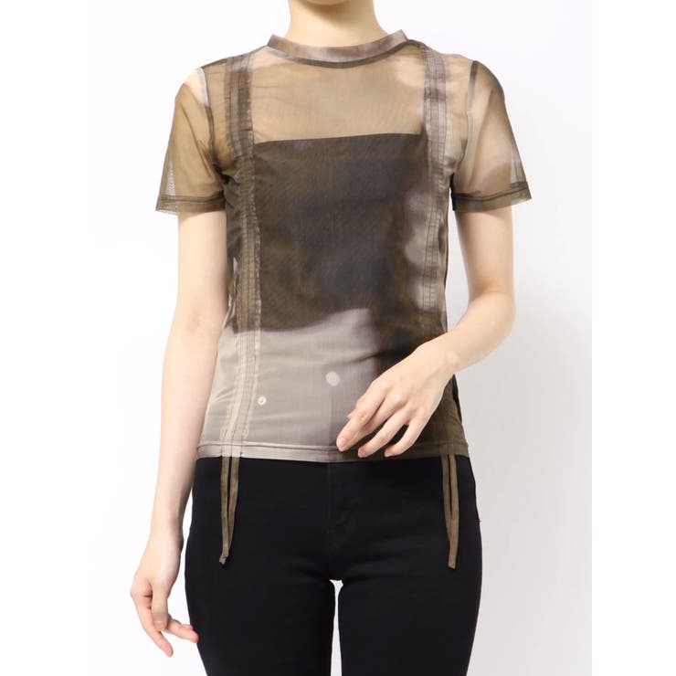 ブラウン | 【追加生産分】グラデーションシアートップス | MURUA