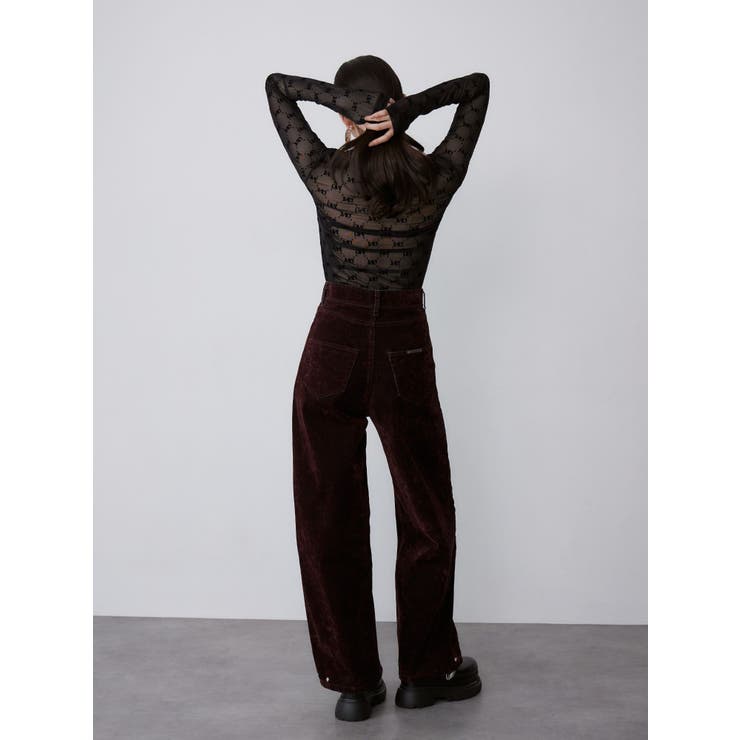 フロッキーモノグラムシアートップス | MURUA | 詳細画像14 