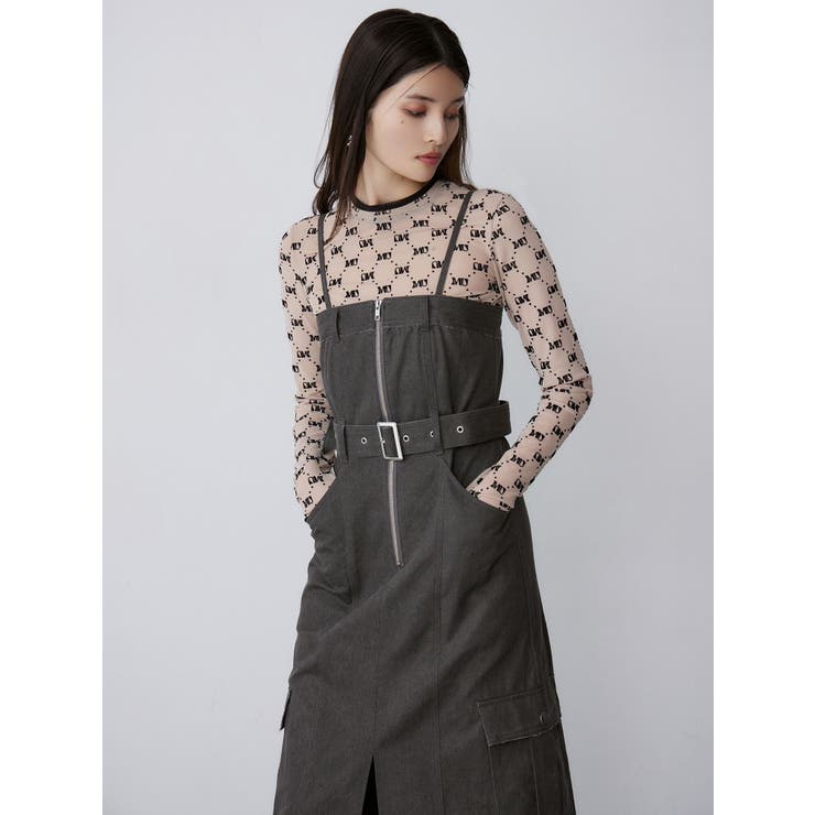 フロッキーモノグラムシアートップス | MURUA | 詳細画像18 