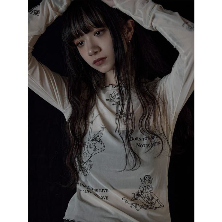 Sarah×MURUAタトゥーライクシアートップス | MURUA | 詳細画像1 