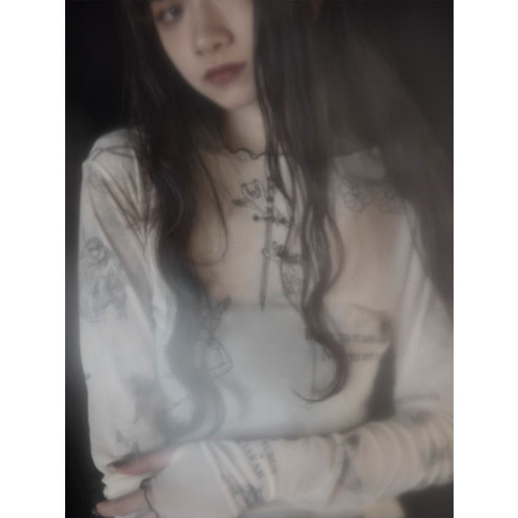 Sarah×MURUAタトゥーライクシアートップス | MURUA | 詳細画像11 