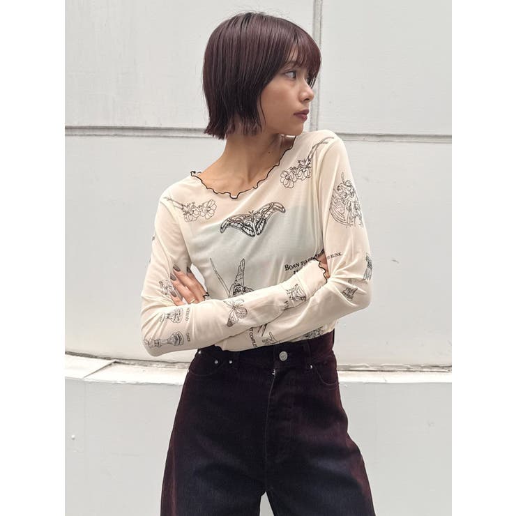 Sarah×MURUAタトゥーライクシアートップス | MURUA | 詳細画像21 