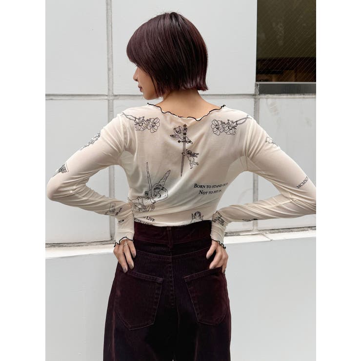 Sarah×MURUAタトゥーライクシアートップス | MURUA | 詳細画像22 