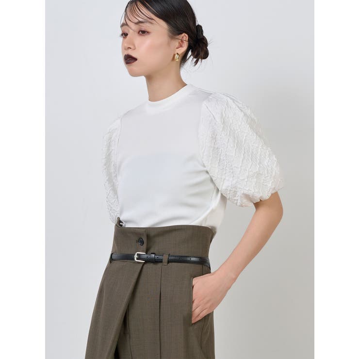 テレコドッキングジャガードトップス | MURUA | 詳細画像1 