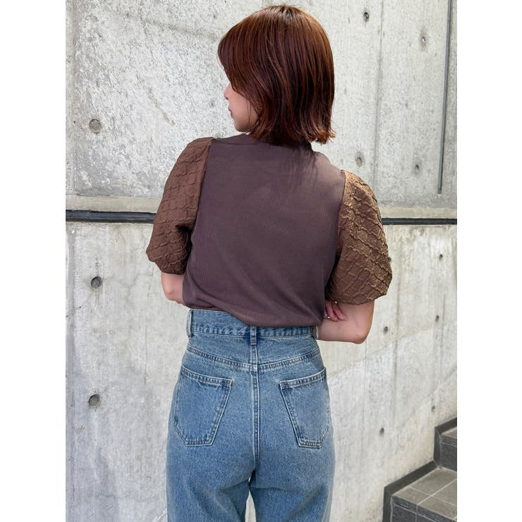 テレコドッキングジャガードトップス | MURUA | 詳細画像13 