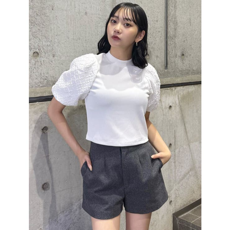 テレコドッキングジャガードトップス | MURUA | 詳細画像2 