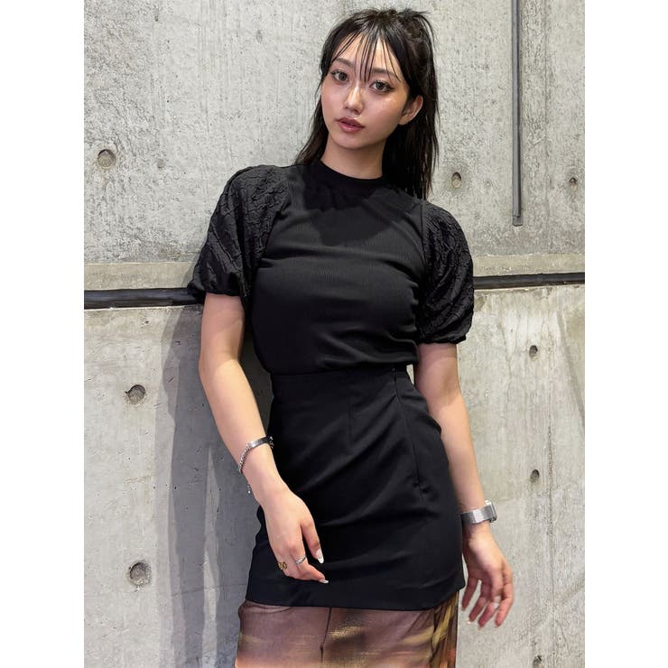 テレコドッキングジャガードトップス | MURUA | 詳細画像5 