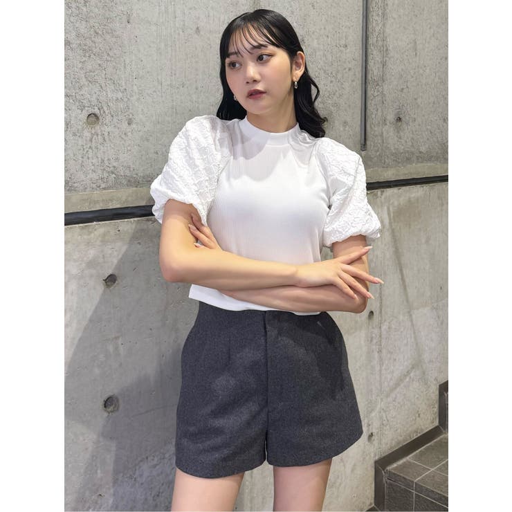 テレコドッキングジャガードトップス | MURUA | 詳細画像9 