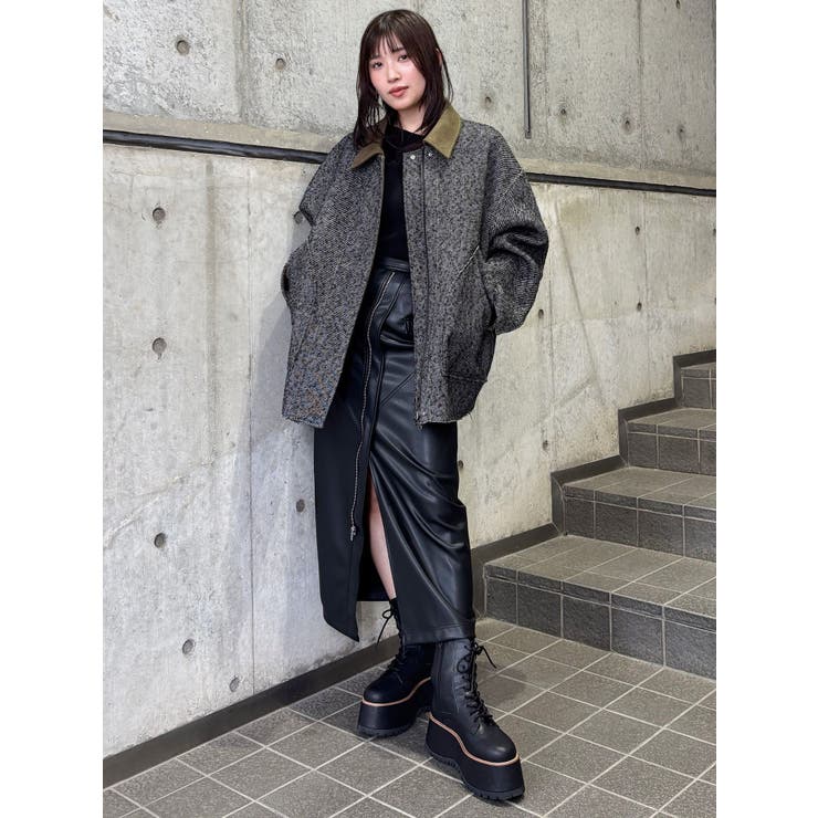 リバーシブルミドルコート[品番：MKSW0066712]｜MURUA（ムルーア）の