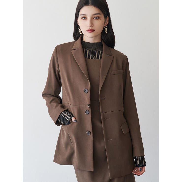 ブラウン | 2wayレングステーラードジャケット【セットアップ着用可】 | MURUA