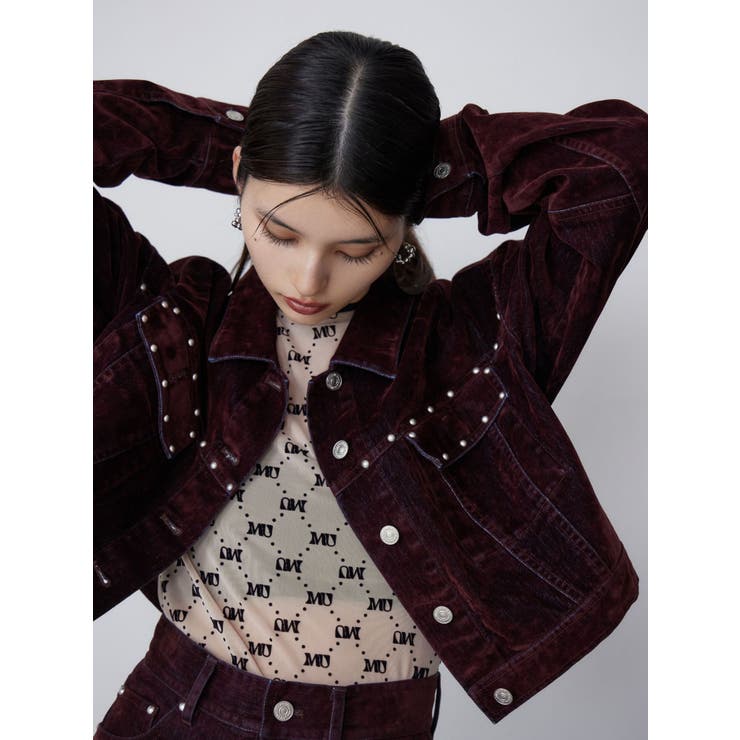 フロッキーデニムジャケット【セット販売対象】 | MURUA | 詳細画像7 