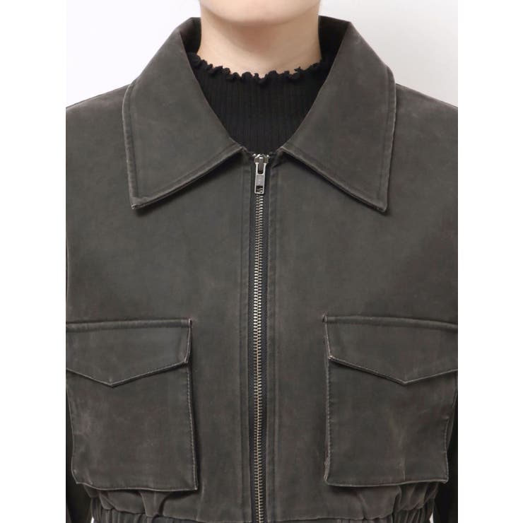 フェイクレザーショートフライトジャケット【セットアップ着用可】 | MURUA | 詳細画像31 