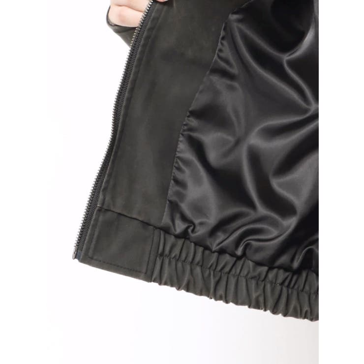 フェイクレザーショートフライトジャケット【セットアップ着用可】 | MURUA | 詳細画像34 